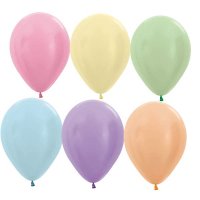 5" Satin Assorted Latex Balloons 100pk