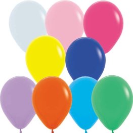 (image for) 12" Fashion Assorted Latex Balloons 50pk