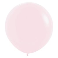 24" Pastel Matte Pink Latex Balloons 3pk