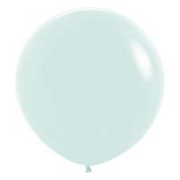 24" Pastel Matte Green Latex Balloons 3pk