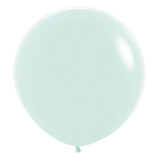 (image for) 24" Pastel Matte Green Latex Balloons 3pk