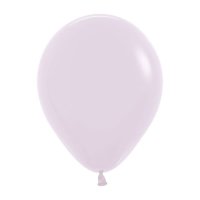 (image for) 12" Pastel Matte Lilac Latex Balloons 50pk