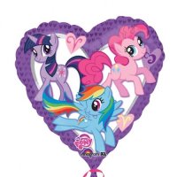 (image for) 18" My Little Pony Heart Foil Balloons