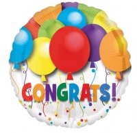 (image for) 18" Bold Congratulations Foil Balloons