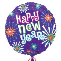 21" Bright New Year Foil Balloons