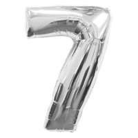 Anagram Number 7 Silver Supershape Balloons