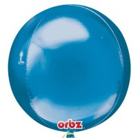 Blue Colour Orbz Foil Balloons 3pk