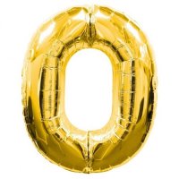 Anagram Number 0 Gold Supershape Balloons