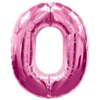 Anagram Number 0 Pink Supershape Balloons
