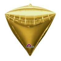 Gold Colour Diamondz Foil Balloon 3pk