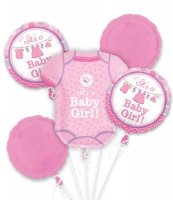 Shower With Love Girl Balloons Bouquet
