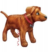 (image for) Golden Dog Ultrashape Foil Balloons