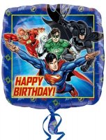 (image for) 18" Justice League Happy Birthday Foil Balloons