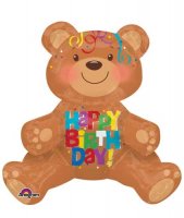 Happy Birthday Bear Multi Foil Balloons