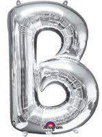 (image for) Letter B Silver Supershape Balloons