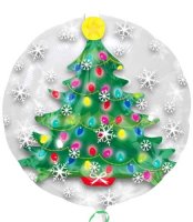 24" Christmas Tree Insiders Foil Balloons