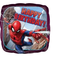 18" SpiderMan Happy Birthday Foil Balloons