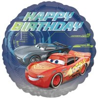 18" Cars 3 Happy Birthday Foil Balloons