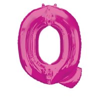 Pink Letter Q Supershape Balloons