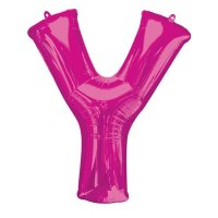 Pink Letter Y Supershape Balloons