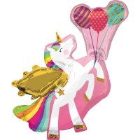 (image for) Winged Unicorn Supershape Balloons