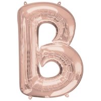 Rose Gold Letter B Supershape Balloon