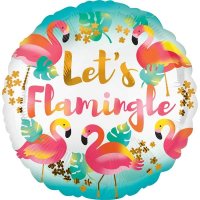 18" Let's Flamingle Foil Balloons