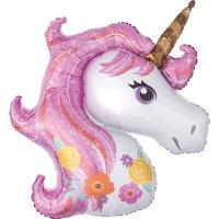 (image for) Magical Unicorn Head Shape Balloons