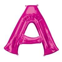 16" Pink Letter A Air Fill Balloons