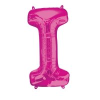 16" Pink Letter I Air Fill Balloons