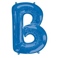 16" Blue Letter B Air Fill Balloons