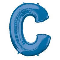 (image for) 16" Blue Letter C Air Fill Balloons