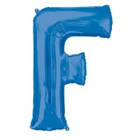 (image for) 16" Blue Letter F Air Fill Balloons