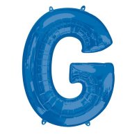 (image for) 16" Blue Letter G Air Fill Balloons