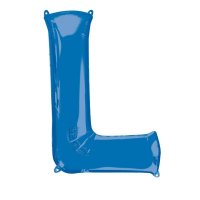 16" Blue Letter L Air Fill Balloons