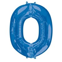 (image for) 16" Blue Letter O Air Fill Balloons