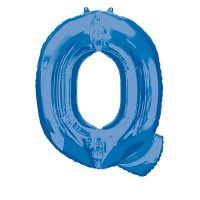 (image for) 16" Blue Letter Q Air Fill Balloons