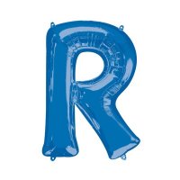 (image for) 16" Blue Letter R Air Fill Balloons
