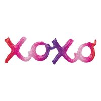 39" XOXO Ombre Phrase Air Filled Balloons