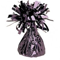 Black Fringed Foil Balloon Weights 6oz