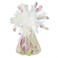 Iridescent Fringed Foil Balloon Weights 6oz