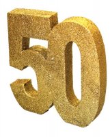 50 Gold Glitter Table Decoration
