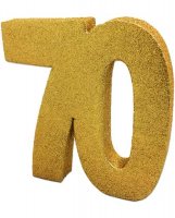 70 Gold Glitter Table Decoration