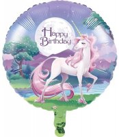 18" Unicorn Happy Birthday Foil Balloons