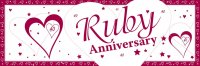 Ruby Anniversary Giant Banner
