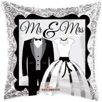 18" Mr And Mrs Foil Balloons