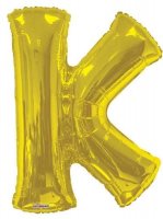 Gold Letter K Supershape Balloons