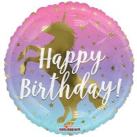 (image for) 18" Unicorn Birthday Foil Balloons