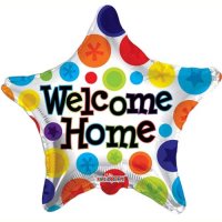 18" Welcome Home Star Foil Balloons