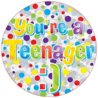 Teenager Holographic Giant Badge